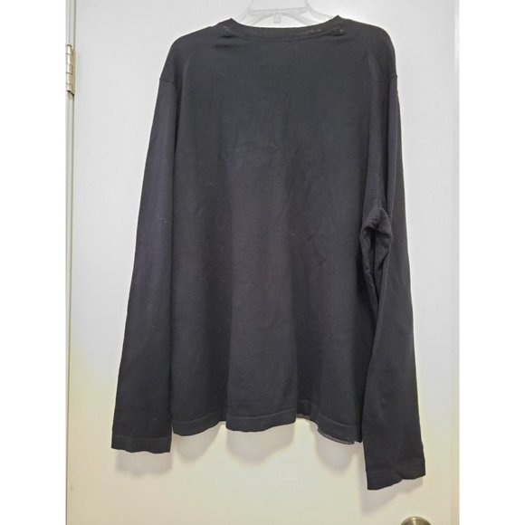 Eddie Bauer Men's V Neck Merino Wool Blend Sweater 2XL Navy NWT - Picture 4 of 5